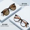 TR90 Color Changing Anti Blue Light Sunglasses Can Be Paired With Myopia Plain Glasses. High Quality Bamboo Wood Frame Cross-border Foreign Trade