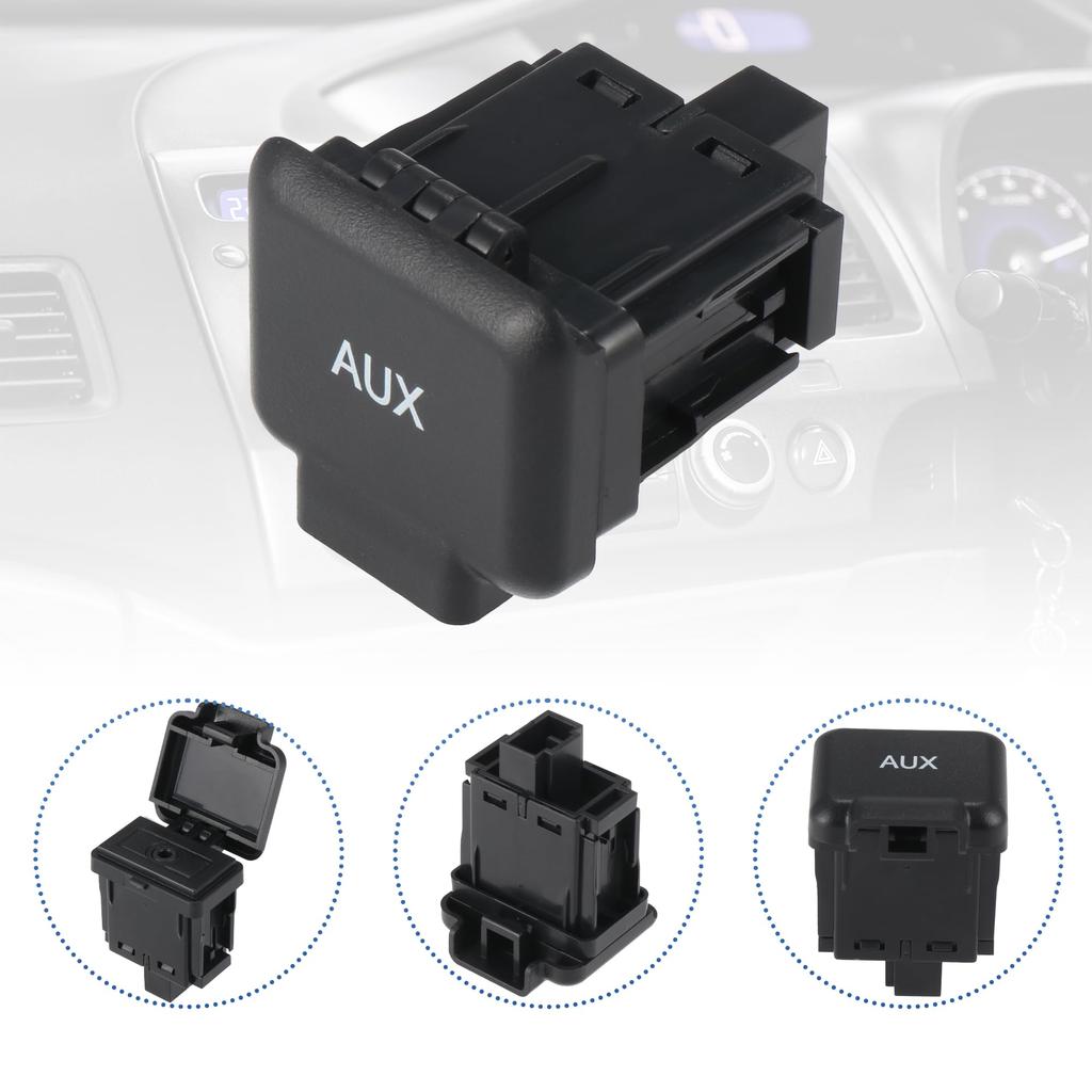 X AUTOHAUX Auxiliary Input Jack Assembly for Honda Ridgeline Audio Aux Port Jack Adapter 2006-2014, 39114-SJC-A01ZB