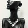 Elegant Zirconia Necklace Set: Chic Women's Clavicle Chain, High-End Fashion Accessory
