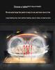 Smart Flatbed Microwave: Compact All-in-One Lightwave Oven with Micro-Steam-Bake, Timer, and Reservation Features