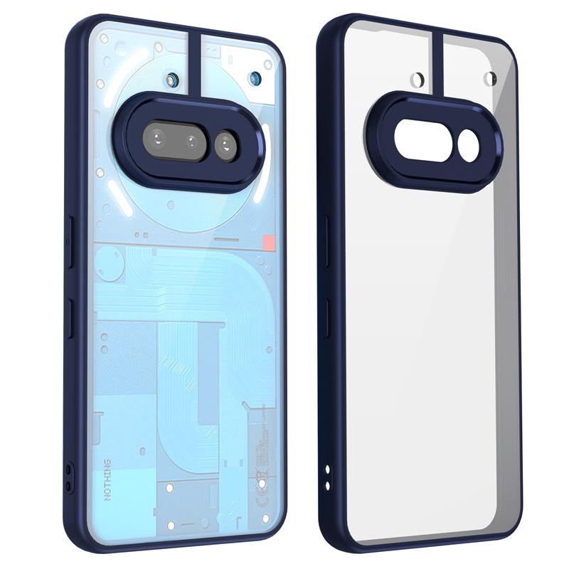 Nothing Phone 3A Case Plating Silicone Bumper Shockproof Clear Back Cover Hard Phone Case for Nothing Phone 3A Phone3A 2025 A059