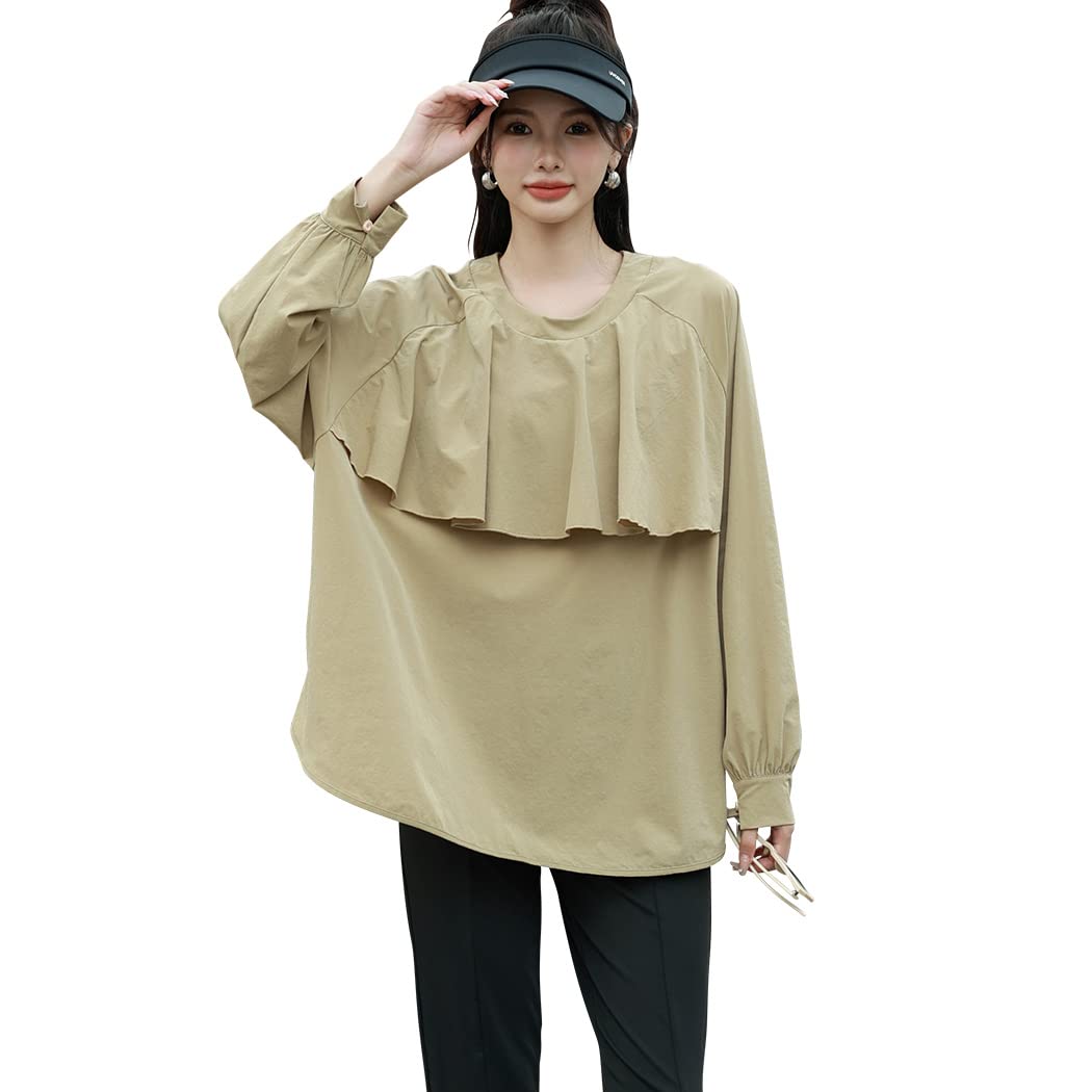 

Плюшевая рашгард с длинным рукавом и разрезом rashguard029 Женские леггинсы, комплект из 2 предметов, защита, амфибийный, легкий, (L, бежевый) бежевый