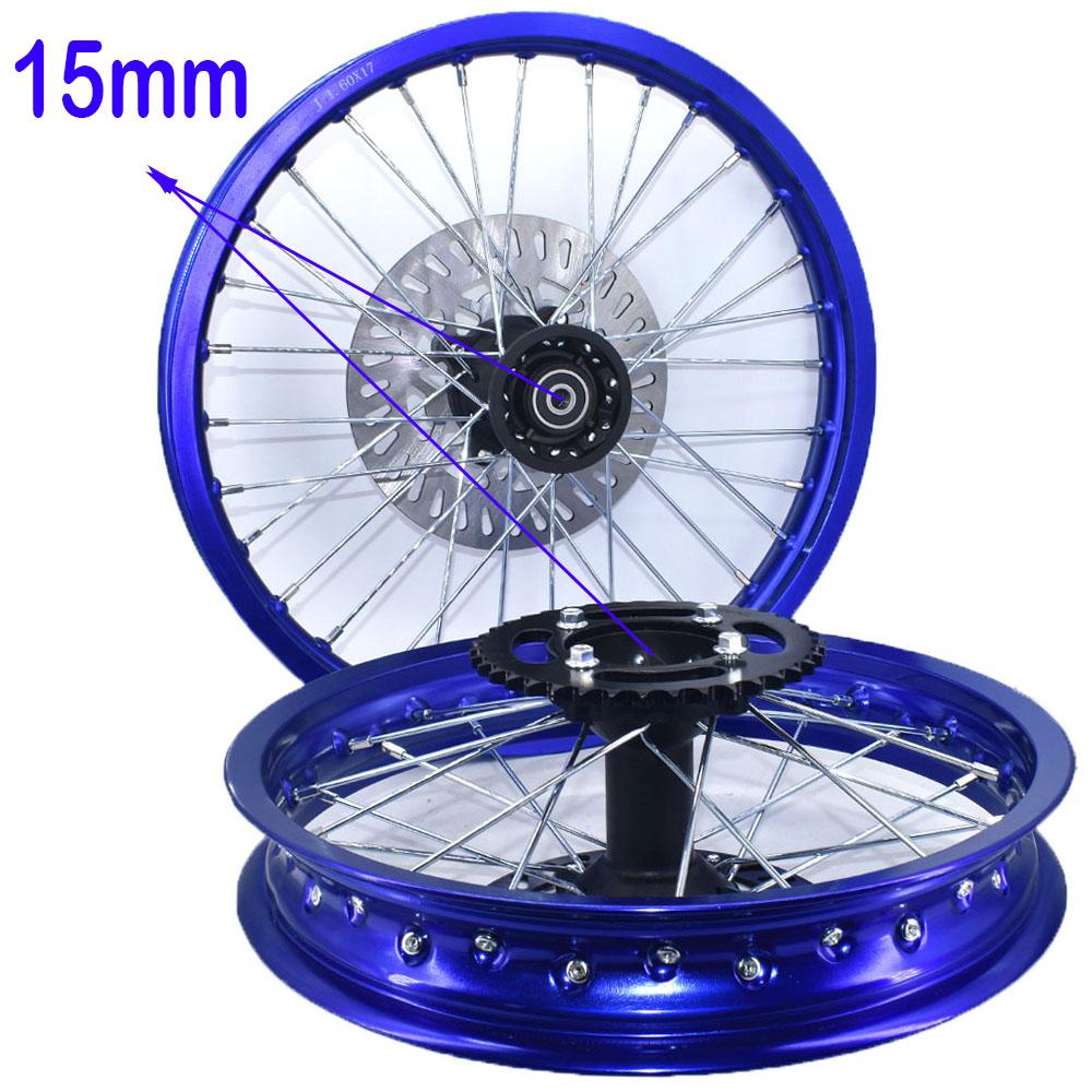 1.60-17 inch Front 1.85-14 inch Rear Rims with sprocket Disc Brakes For KLX CRF Kayo BSE Dirt Pit Bike Motorcycle