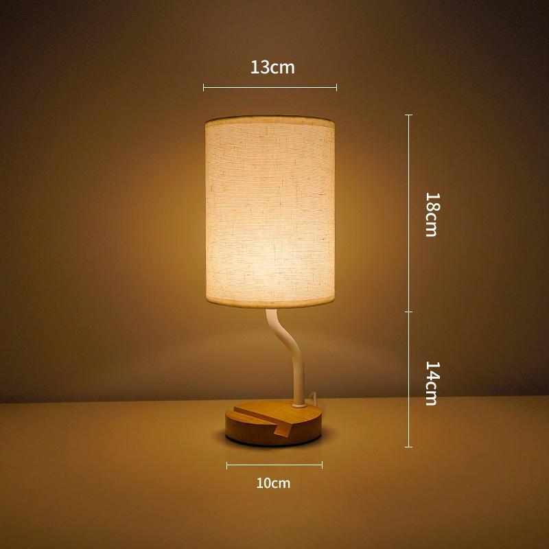 Nordic Desk Lamp with Phone Holder, Creative Bedside Table Lamp for Study, Atmosphere Night Light & Decor
