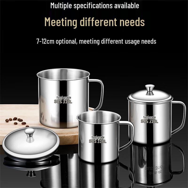 Kids' Anti-Fall Food Grade Stainless Steel Drinking Cup