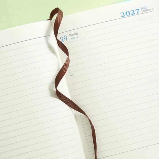 Monthly Weekly Daily Planner 2027 Agenda, Eye-friendly Paper And PU Leather Study Planning Notepad Cover, Time Management Notebook for Office