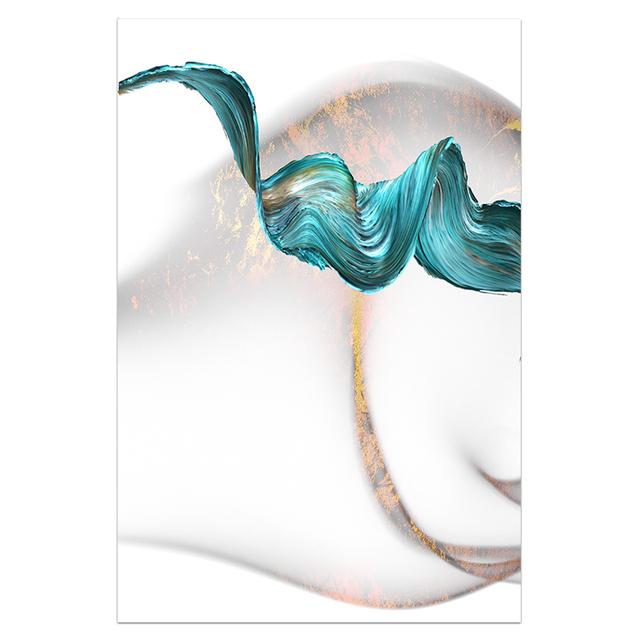 

Скандинавский абстрактный цвет Spalsh, синий, золотой холст, постер и принт, уникальный декор, настенные художественные фотографии для гостиной, спальни 21cm×30cm NoFrame