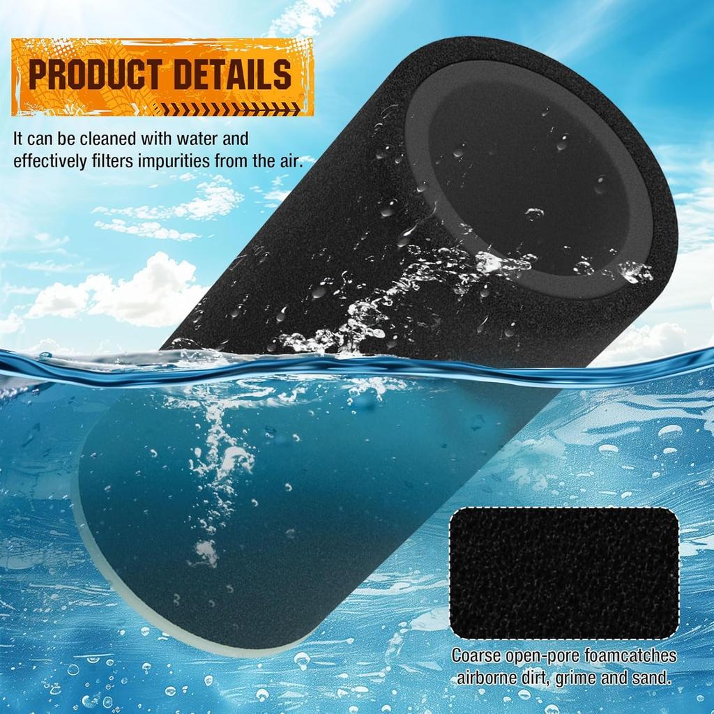 Air Filter & Guide & END CAP Kit For Yamaha Warrior Raptor Wolverine 350 YFM 350 Grizzly 600 660 YFM600 660 1987-2013 1UY-14458-01 1UY-14468-00