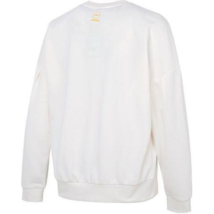 Adidas Neo Sweatshirts Women's Ecru Crew Neck Moderate Regular IA6771