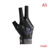 Billiards Glove Left Right Hand Three Finger Billiard Glove Wear-Resistant Non Slip Stickers Elasticity Billiard Training Gloves