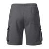 Men Casual Loose Fit Jogger Shorts with Elastic Waist Drawstring and Multiple Pockets for Daily Wear and Sports