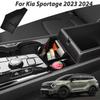 Tacka na konsolę środkową do Kia Sportage 2024 NQ5 Schowek w podłokietniku Organizer samochodowy Akcesoria ABS Pudełko do przechowywania na konsoli środkowej
