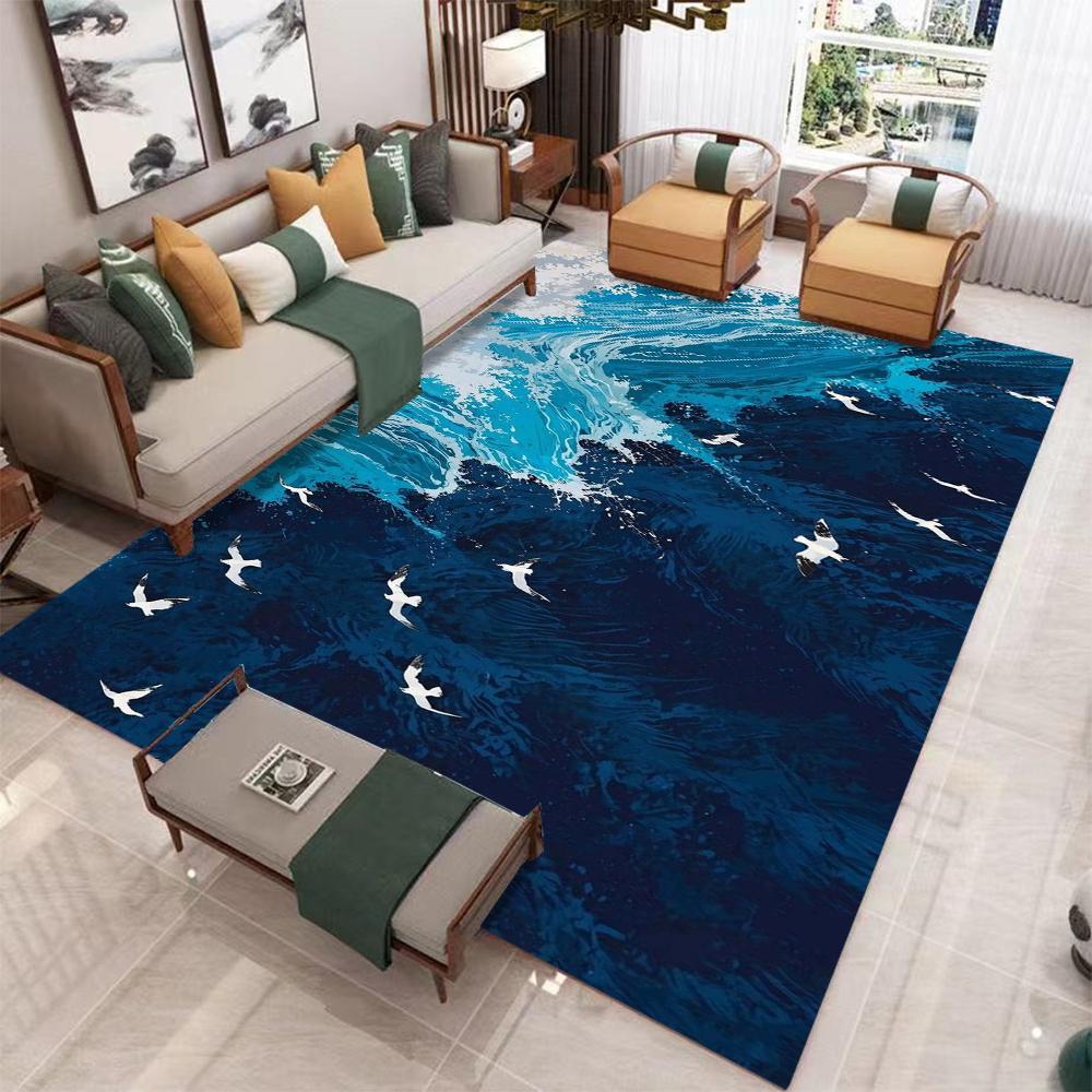 Moderne Karpervis Patroon Tapijt, Antislip Zacht Vloerkleed voor Woonkamer Slaapkamer Huisdecoratie Huis Dekoration 40x60cm