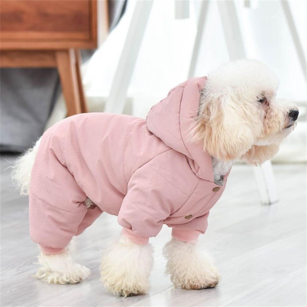 Winter Warm Puppy Dog Jumpsuit Overalls Pet Clothes for Small Dogs Shih Tzu Yorkie Pomeranian Poodle - Mascotas Suit Pijama Perr