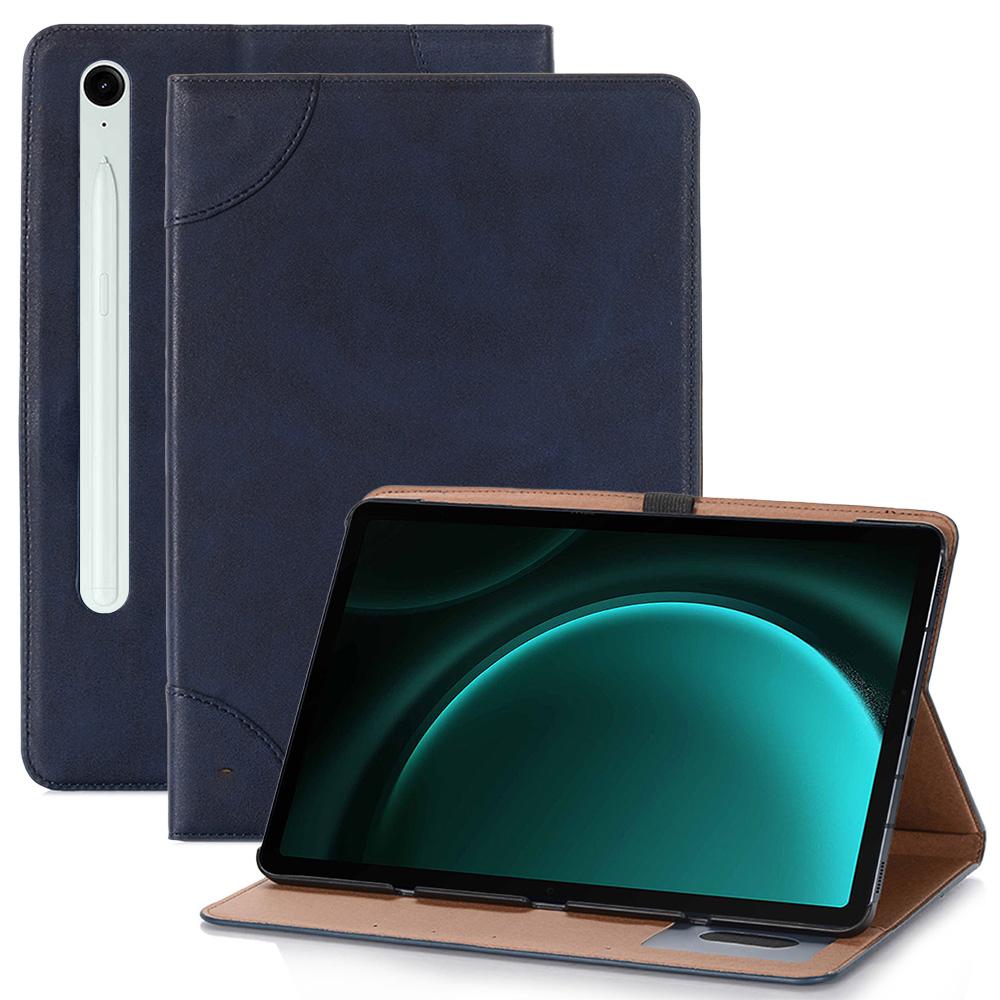 For Samsung Galaxy Tab S10 FE/S9 FE Tablet Case Cross Texture Card Slots PU Leather Flip Cover