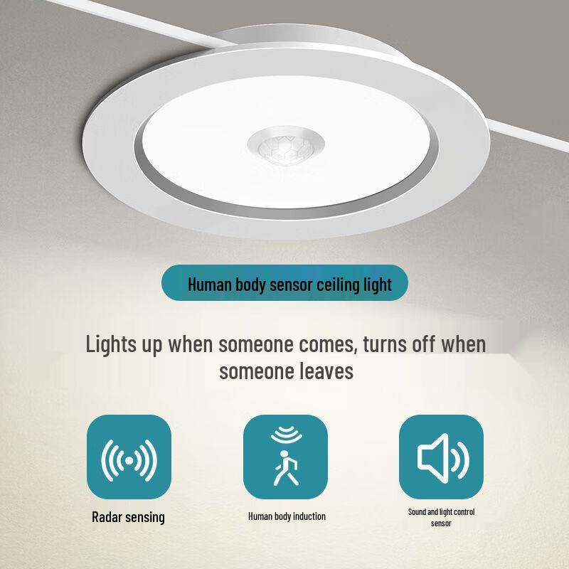 Sound & Light Activated Recessed LED Downlight