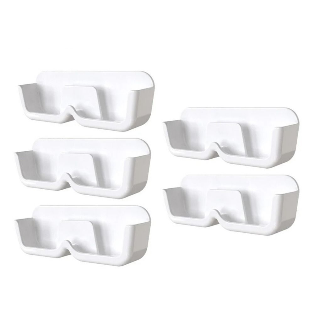 5Pcs Plastic Glasses Storage Rack Wall Mounted Eyeglasses Stand  Living Room
