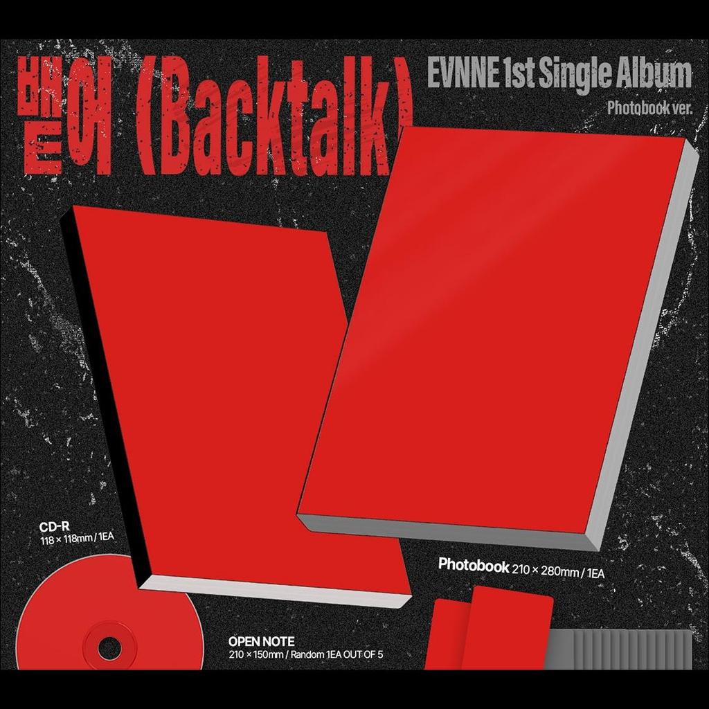 [Précommande] EVNNE [Backtalk] Photobook ver. / 1er Album Single + Cadeau Gratuit
