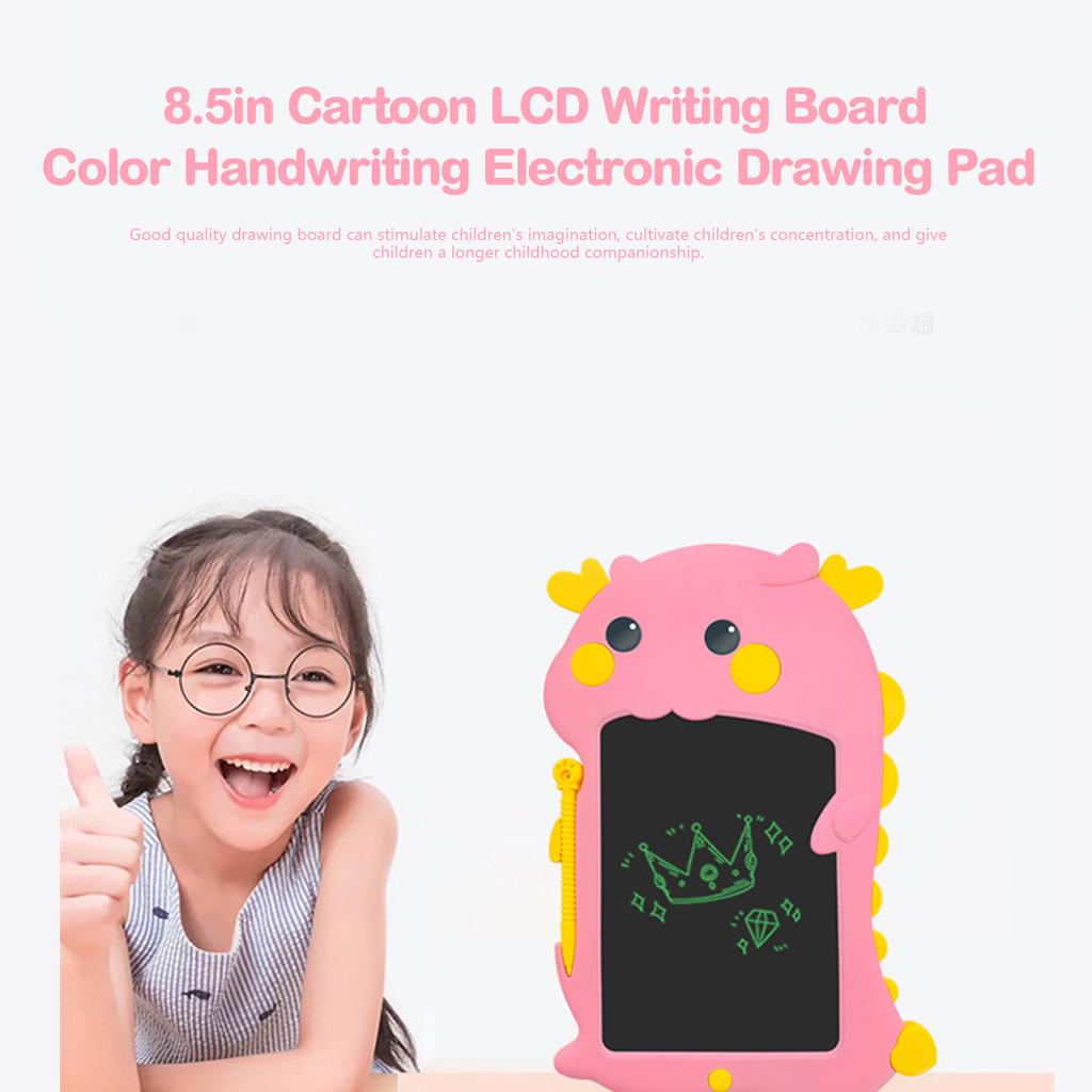 8.5in Cartoon LCD Writing Board Color Handwriting Electronic Drawing Pad for Student Home