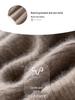 Women's Autumn/Winter Cashmere Sweater: Long Sleeve, Twelve Gauge, Half-High Collar, Patterned Warm Base Layer for Elegant Commute.