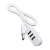 3 USB Port Multi-function 3A Charger Converter Extension Cable Line Expansion