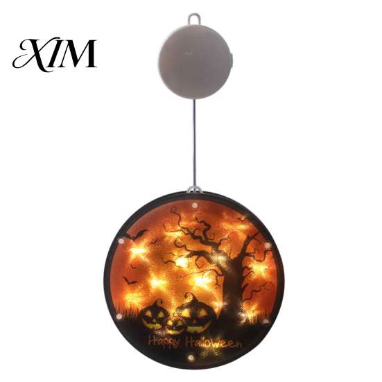 Battery Powered Ghost Light Halloween Window Decor Light, Pumpkin Fairy Hanging Lamp String Lantern for Party, Spooky Decoration, Festive Prop