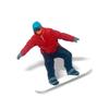 1/64 Scale Miniature Skiing Snowboarding Figurines Hand Painted Miniature Skiers Figures Model Miniature Winter Scene