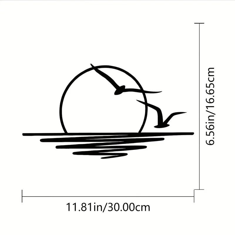 

1 шт. Декор на тему восхода солнца - Потрясающие настенные художественные украшения для внутренней гостиной, классическое украшение комнаты с металлическим настенным подвесом светло-серый