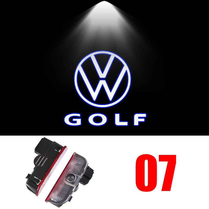 BFPQY1 2 For VW Touareg GTI MK6 Golf 5 6 7 Passat B6 B7 B8 B9 Jetta MK7 R LED Car Door Projector Welcome Ghost Shadow Light Accessories