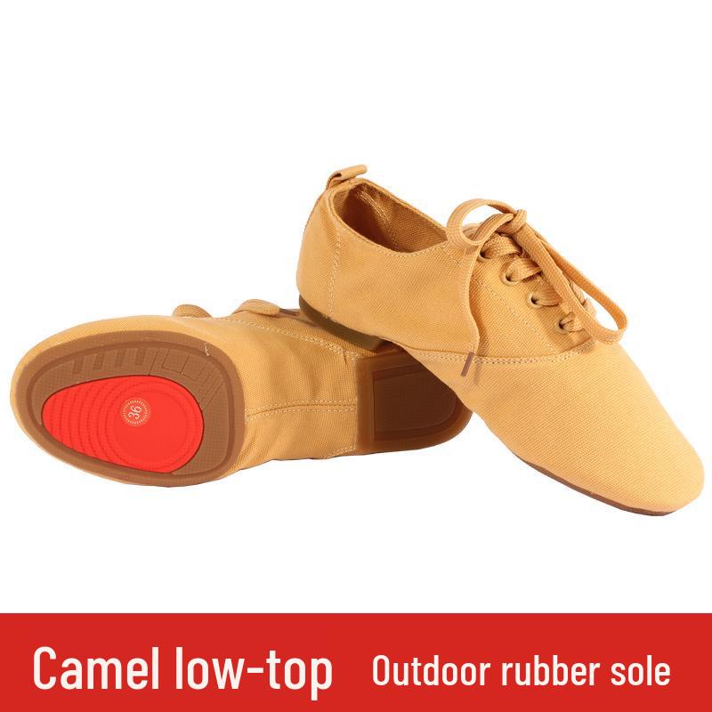 High-Top Jazz Dance Shoes for Men & Women, Canvas Soft Sole Low-Top Practice Shoes.