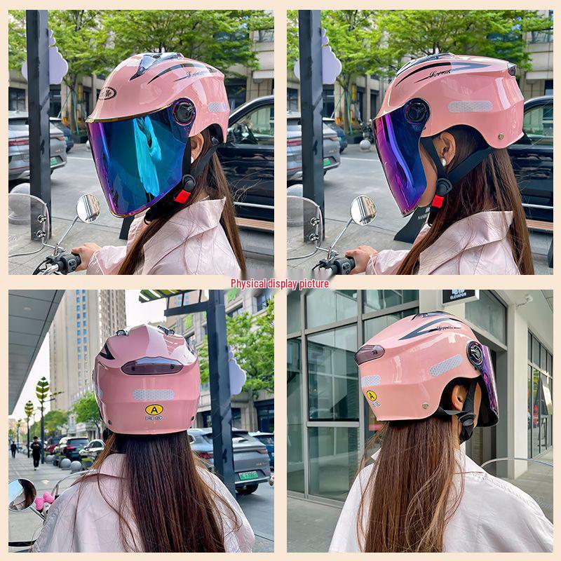 3C Certified Summer Motorcycle Helmet with UV Protection for Men & Women