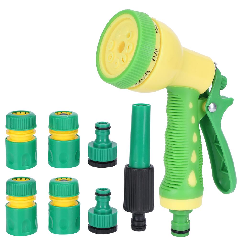 Garten Sprühgerät Set mit 8 Sprühmodi Hochdruck Sprinkler zum Bewässern Autowaschen