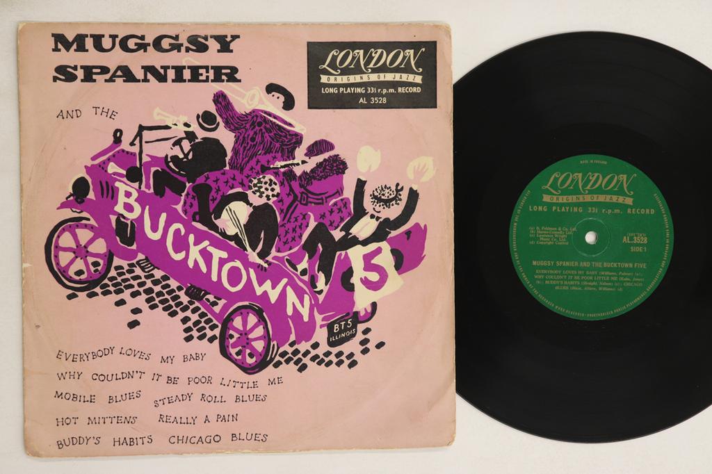 10inch Record BUCKTOWN FIVE STOMP SIX  Muggsy Spanier And The Bucktown Fiv AL3528 LONDON 1954 UK Jazz Used