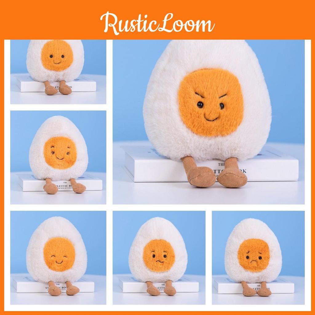 Cute Boiled Egg Plush Toy Egg Family Dolls For Fun And Comfort