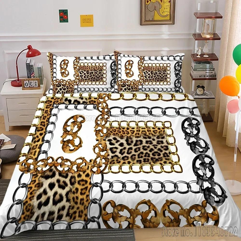 Fashion 3D Digital Luxury Print Duvet Cover Set HD Comforter Cover for Kids Bedding Sets Bedclothes Bedroom Decor