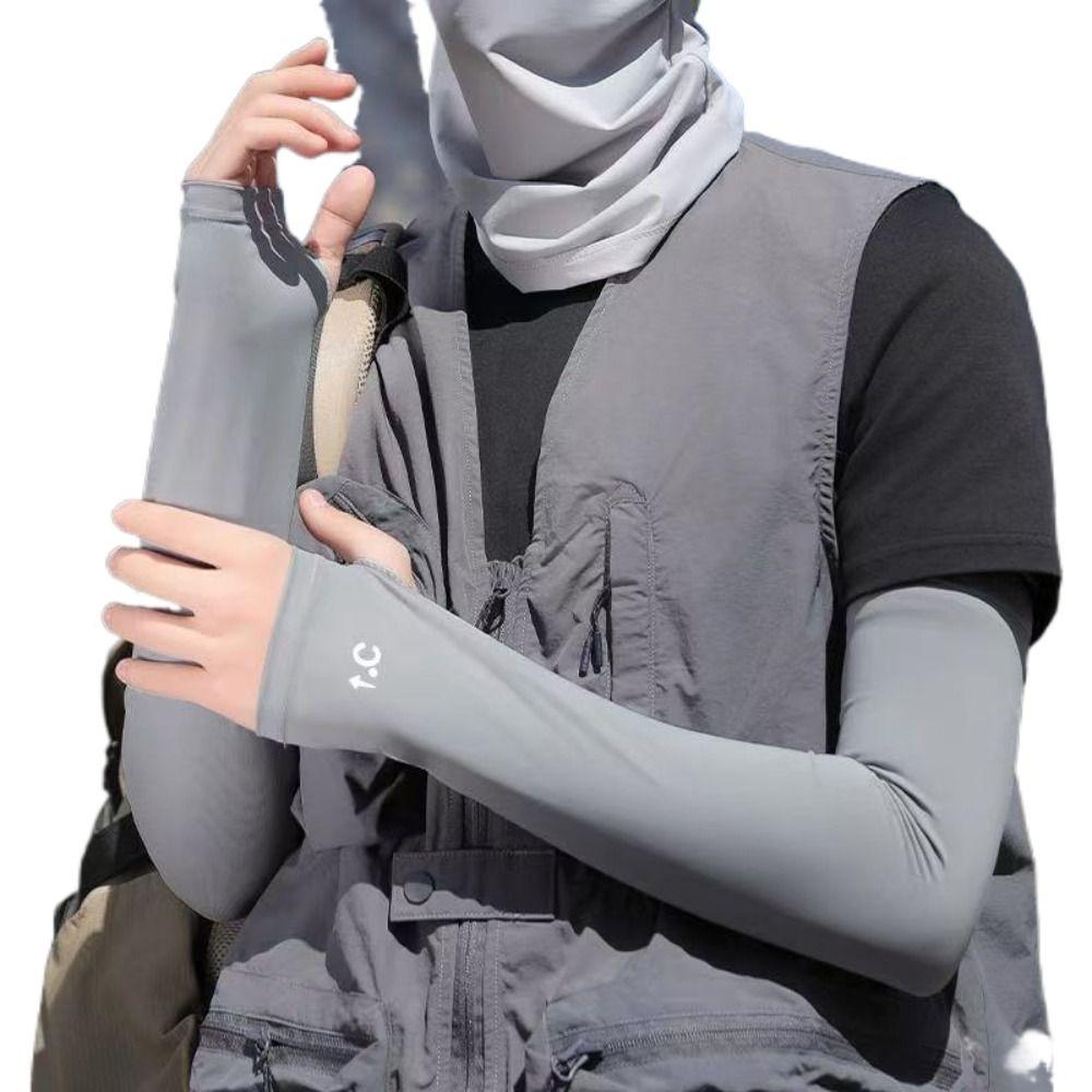 Breathable Loose Sleeves Sun Protection Cycling Driving Gloves Arm Protection Sleeves  Women Men