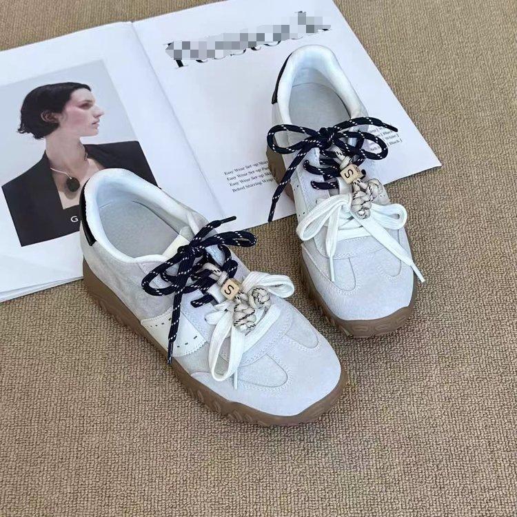 Popular height increase 5cm German training shoes women's 2025 autumn new versatile sports leisure sports board shoes retro single shoes