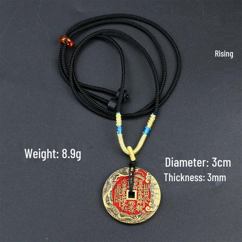 Benming Cinnabar Dragon Gate Relief Pendant - National Style Jewelry