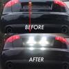 2pcs No Error LED License Number Plate Light For Volvo V70 MK III XC70 MK II 2007+ S60 MK II V60 2010+
