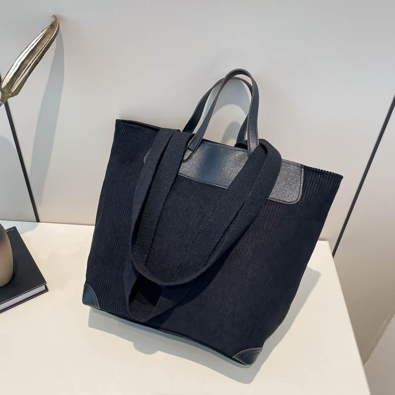 Casual Damenhandtasche mit großem Fassungsvermögen, neu, schlicht, personalisiert, Cord, Nischendesign, Umhängetasche