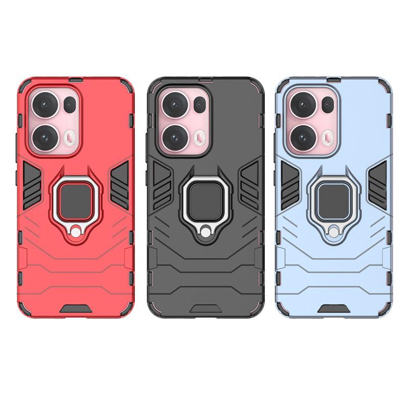 For Reno 13 Pro 5G Case For OPPO Reno 13 12 11 Pro Cover Armor Finger Ring Hard Shockproof Protective Bumper For Reno 11 12 13