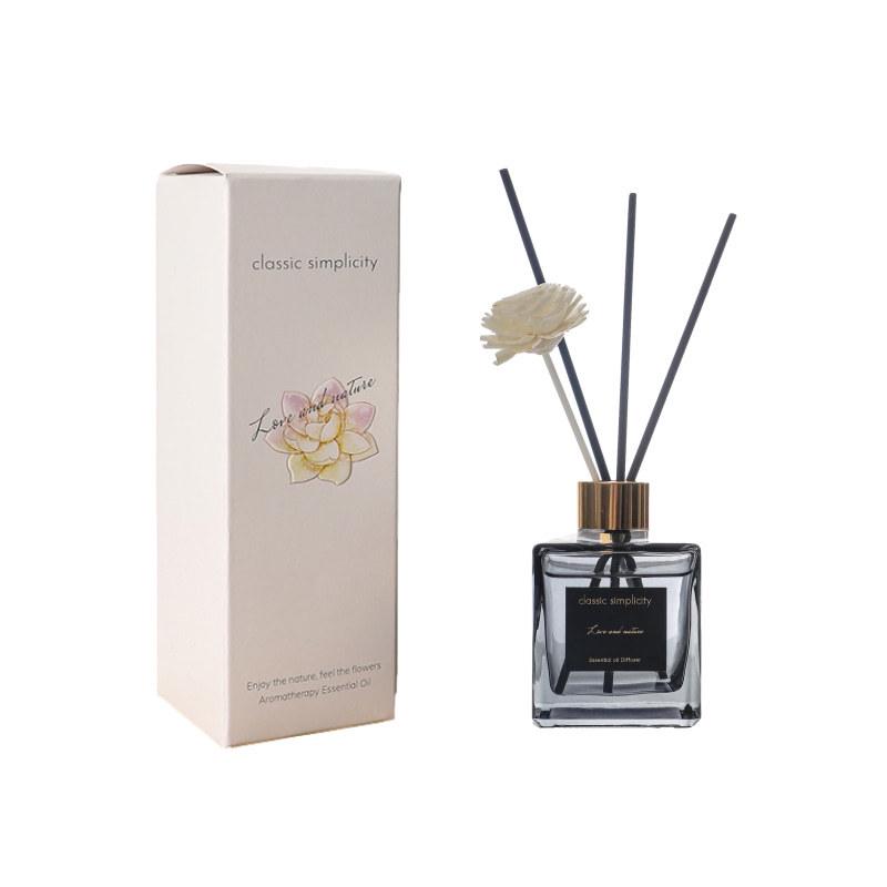 Rattan Gardenia Scent Aromatherapy Diffuser - Flameless Home & Living Room Fragrance Ornament Gardenia (Soft Fragrance)