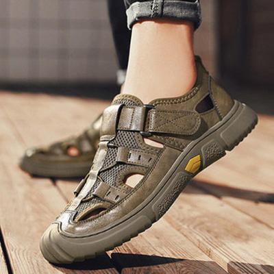 Men's Sandal Trekking Hiking Male Shoe Non-slip Daily Use Outdoor Cheap Clearance Korean Style Trend 2024 Buy In Welcome Deal V