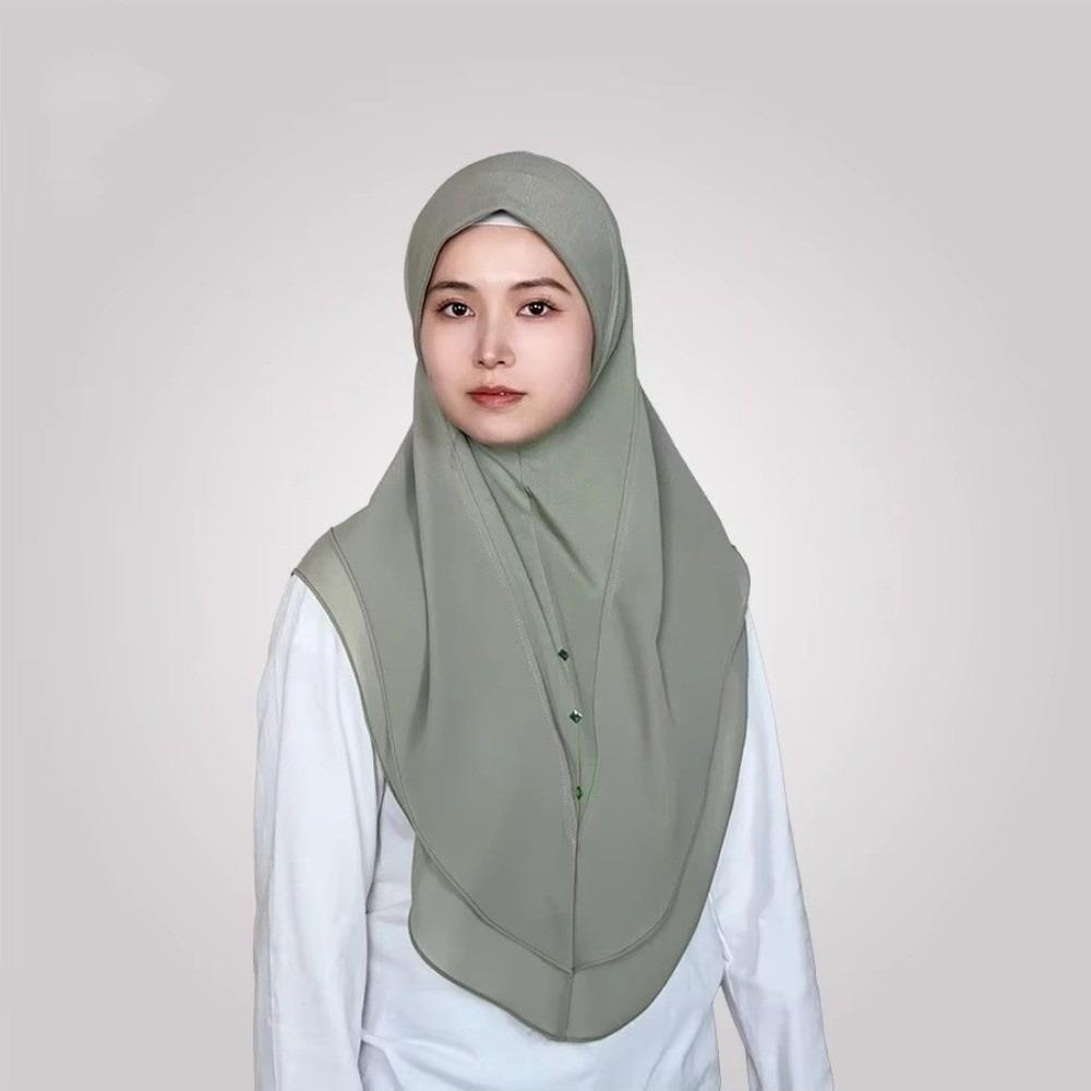 Breathable Instant Hijab Milk Silk Hijab Headwear New Muslim Headscarf Commuting