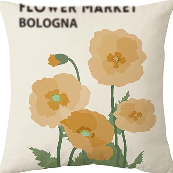 Modern Ins Style Pink Girl's Heart Pillow Case Nordic Linen Cushion Sofa Bedside Pillow
