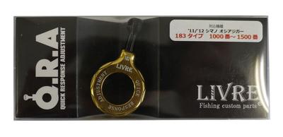 LIVRE Reel 183 Type Gold X 8061 Q.R.A Black.