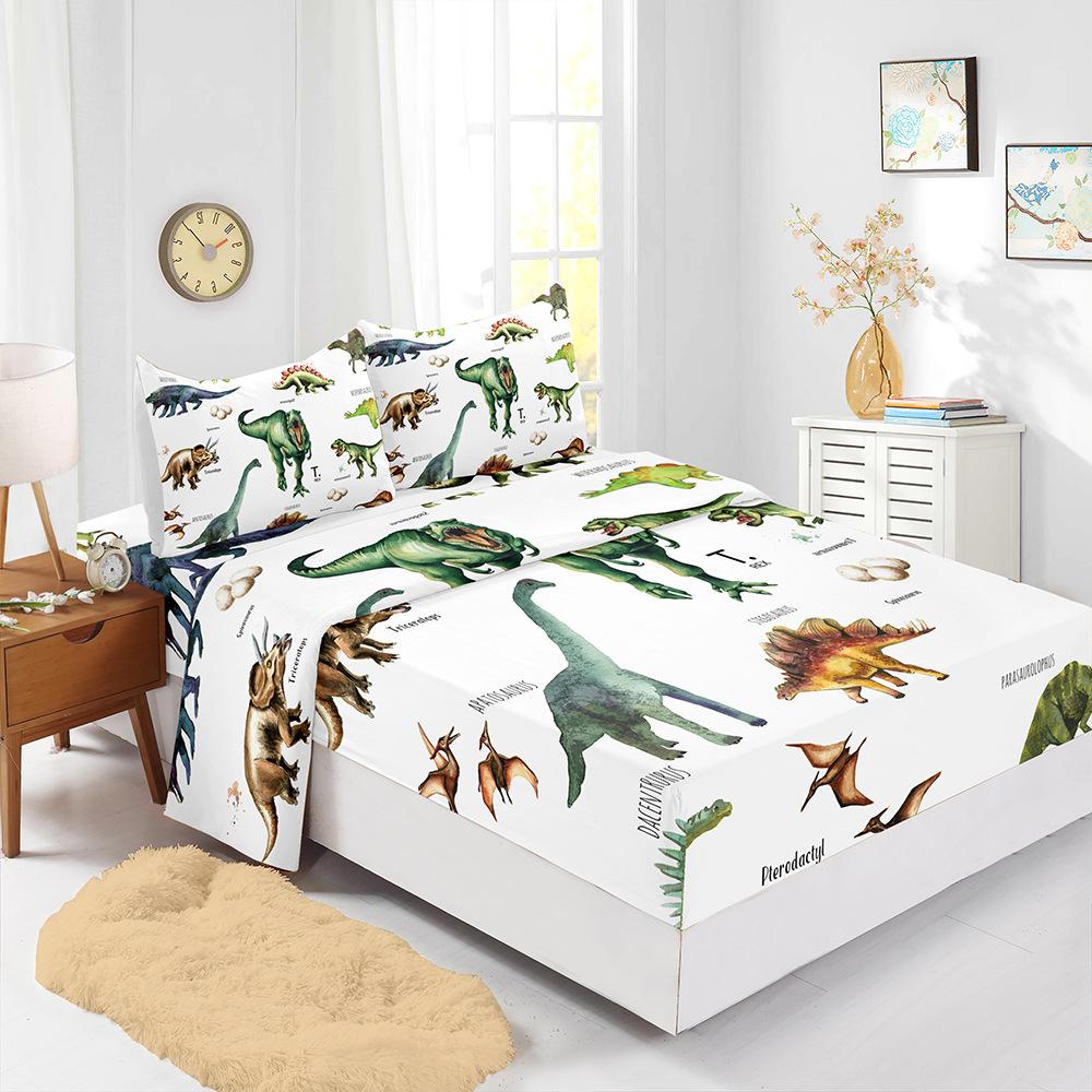 Four-Piece Mattress Set 3D Digital Printing Mattress Protective Cover Specimen Butterfly Mattress