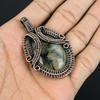 Prehnite Jewelry, 999 Copper Wire Wrapped Pendant Handmade Gemstone Jewelry, Gifts For Wife Brand New Pendant