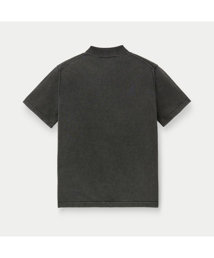 Silijeu Garment Dyed Daily Polo Sweater Sawam26561Chd