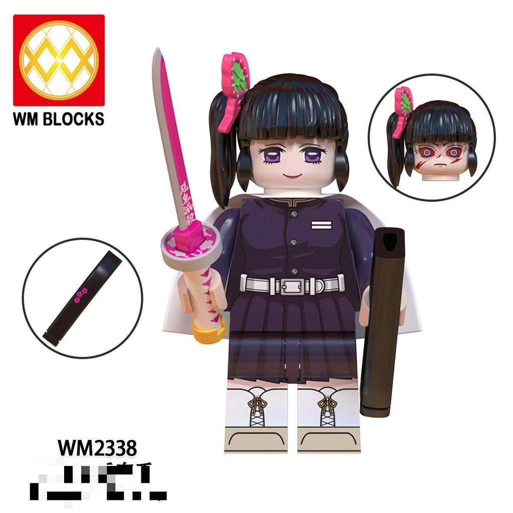Foreign Trade Goods Wm6137 Assembled Toys, Animation Series Yujue Tianyuan Ganlu Temple Honey Glass Figurine Building Block